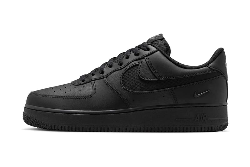 Nike Air Force 1 Low Is Sleek in "Triple Black Ripstop"