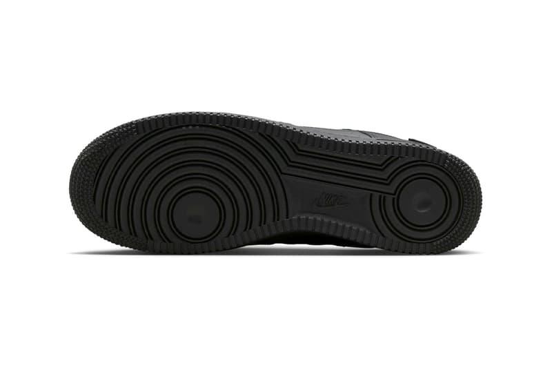Nike Air Force 1 Low "Triple Black Ripstop" IH4452-001 Release Info Black af1 lowtop leather everyday shoes