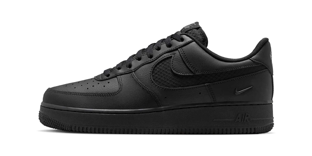 Nike Air Force 1 Low Is Sleek in "Triple Black Ripstop"