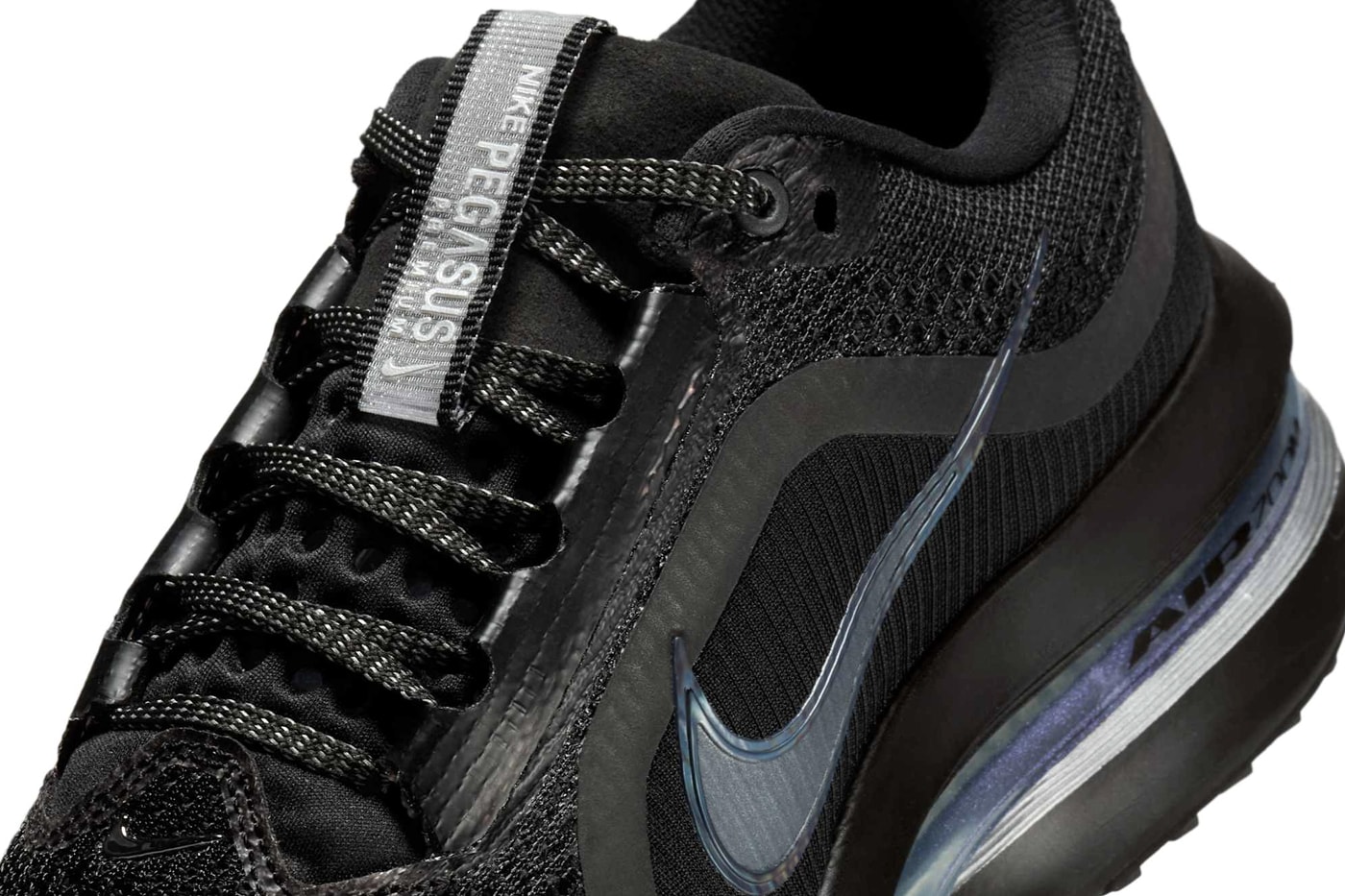 Nike Pegasus Premium Surfaces in "Black/Metallic Silver" HQ2592-005 air zoomx reactx foam 