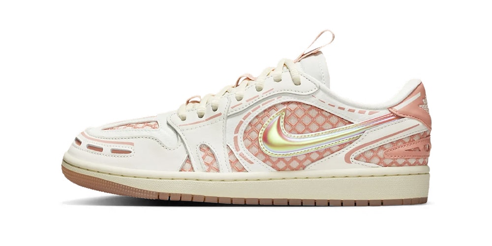 The Air Jordan 1 Low Method of Make V3 “Sail/Washed Coral” Shines With Iridescent Swooshes