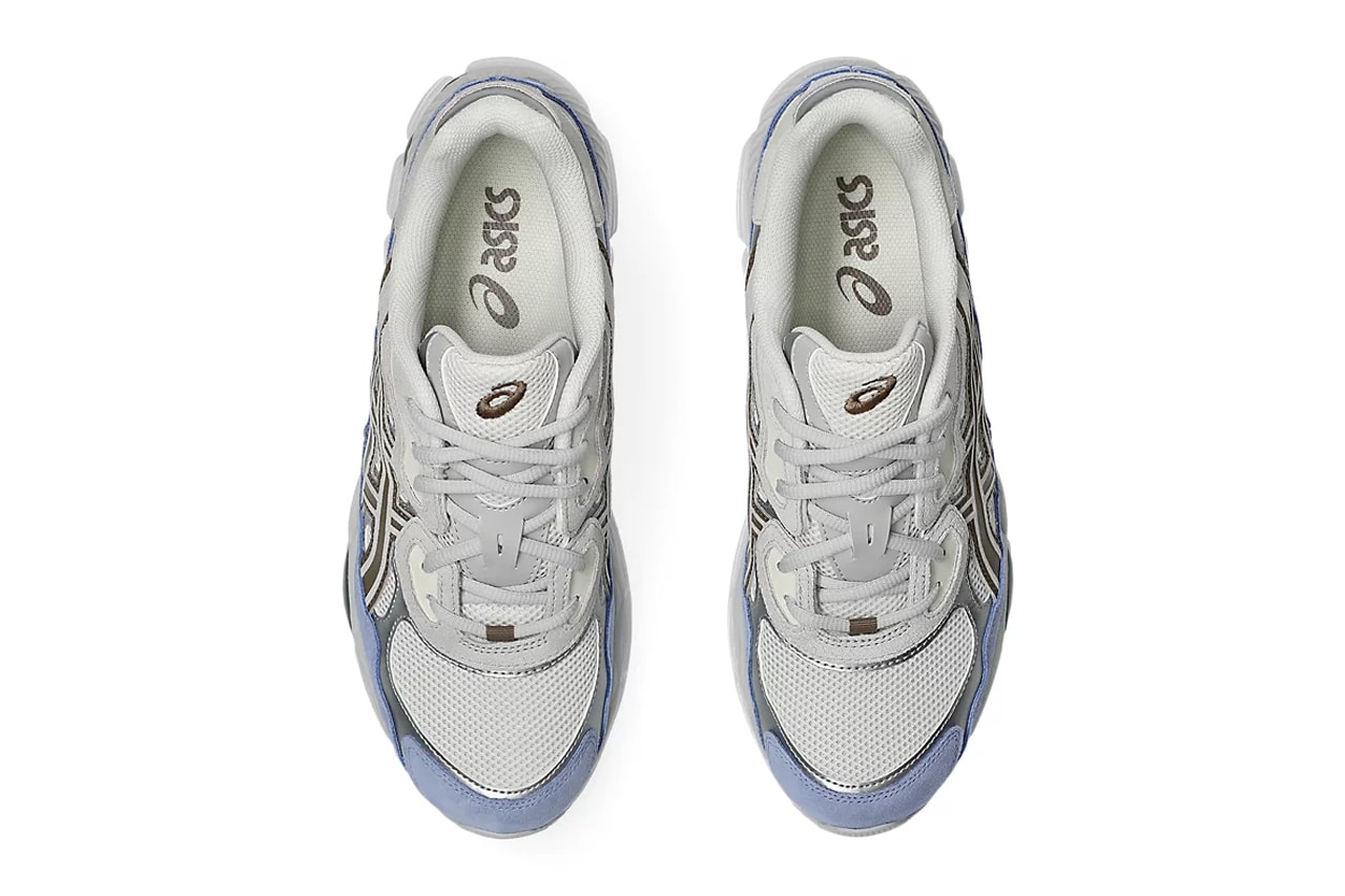 ASICS GEL-NYC “Cream/Cloud Grey” 1203A953-100 Release Info GEL technology ASICS stripes