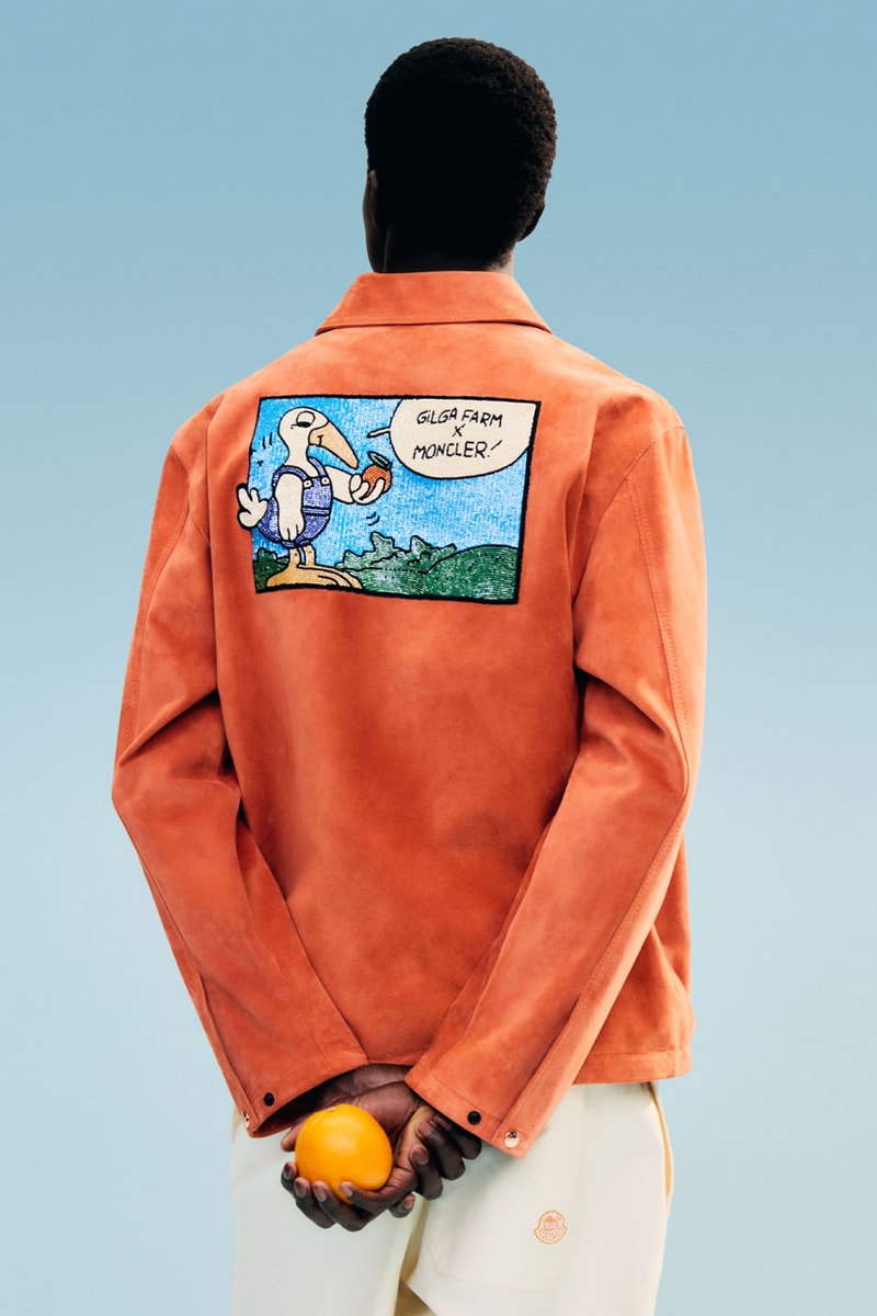 Donald Glover Designs Gilga Farm x Moncler Collaborative Collection release info drop collab lookbook childish gambino orange california 