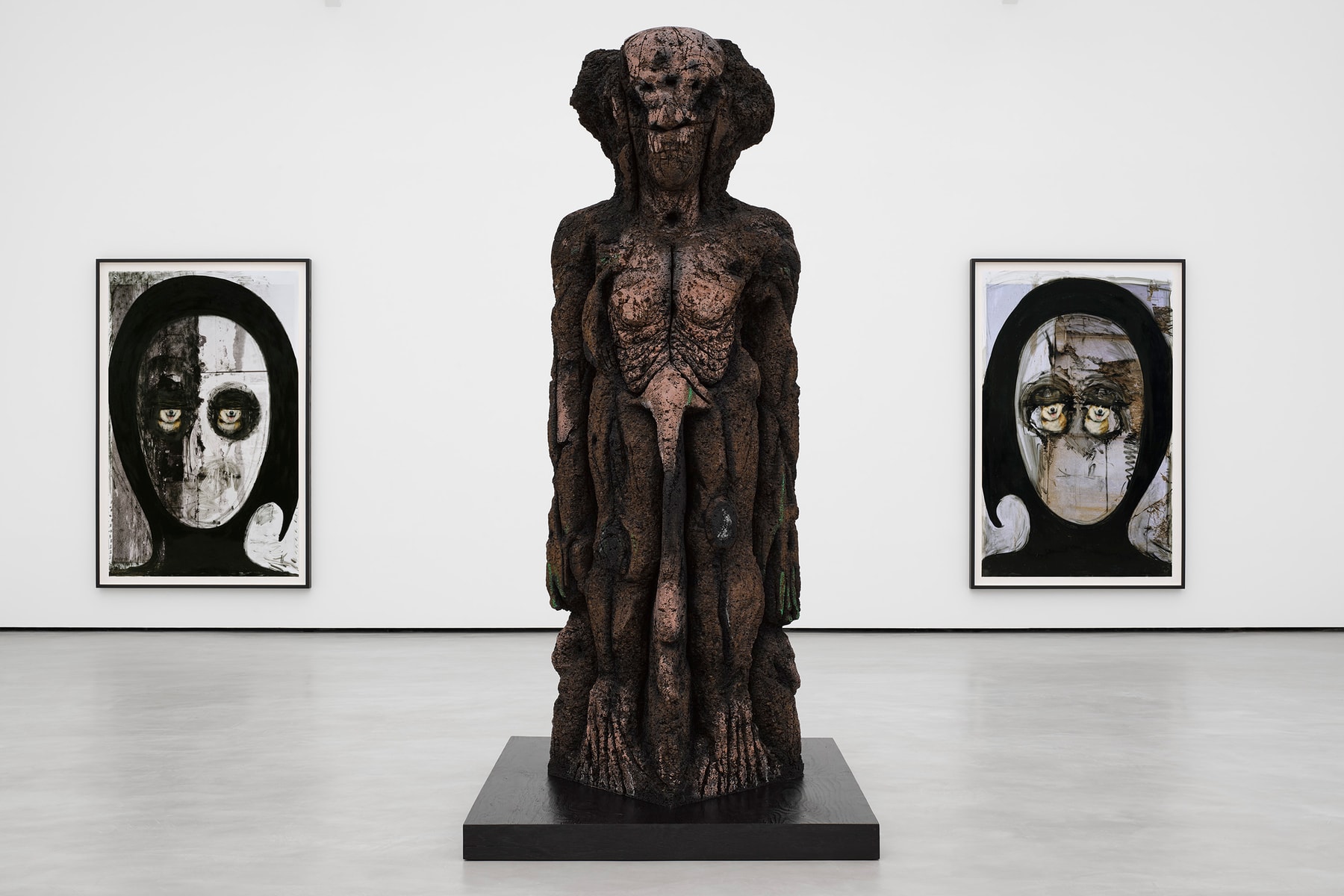 huma bhabha distant star david zwirner paris exhibition