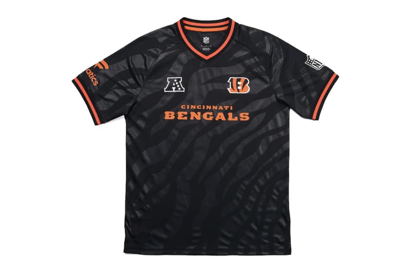 NFL and Fanatics Unveil Football x Football Collection Buffalo Bills · Miami Dolphins · New England Patriots · New York Jets · Baltimore Ravens · Cincinnati Bengals · Cleveland Browns · Pittsburgh Steelers Arizona Cardinals · Atlanta Falcons · Carolina Panthers · Chicago Bears · Dallas Cowboys · Detroit Lions · Green Bay Packers · Los Angeles Rams