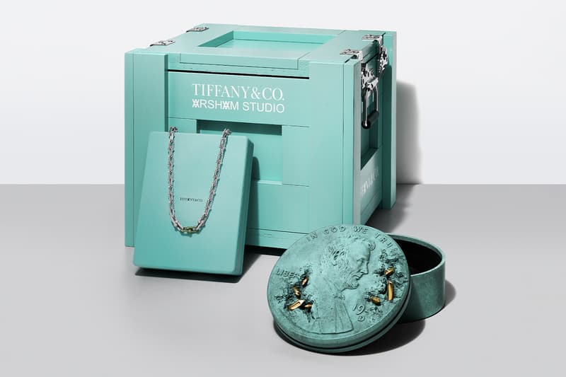 Tiffany & Co. and Daniel Arsham Unveil "The Bronze Eroded Penny Vessel" HardWear Necklace