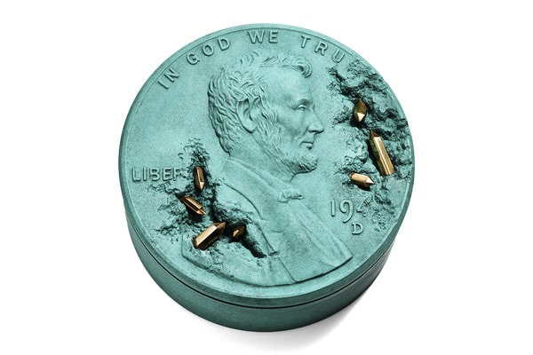 Tiffany & Co. and Daniel Arsham Unveil "The Bronze Eroded Penny Vessel" HardWear Necklace