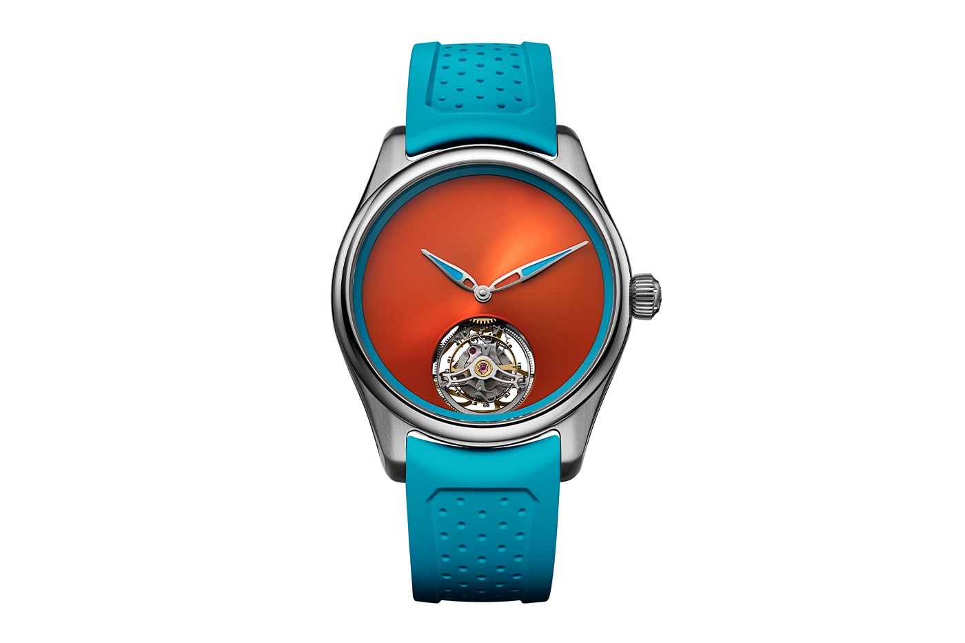 H. Moser & Cie. Pioneer Spiced Aqua Collection  Pioneer Centre Seconds Pioneer Tourbillon Pioneer Cylindrical Tourbillon Skeleton Release Info