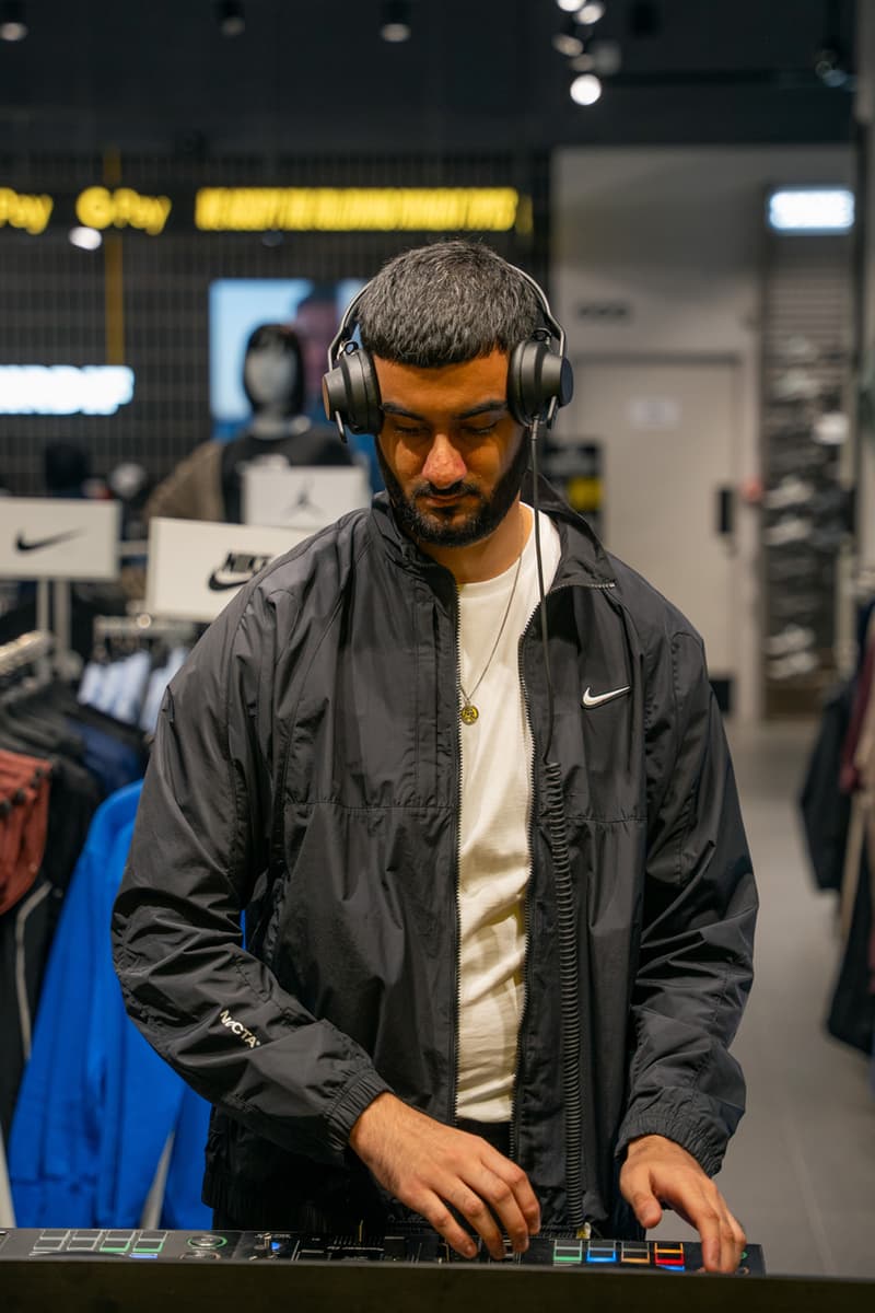 jd sports city centre mirdif store opening puma nike adidas sportswear shopping dubai party event dj ruuz stanley customization 