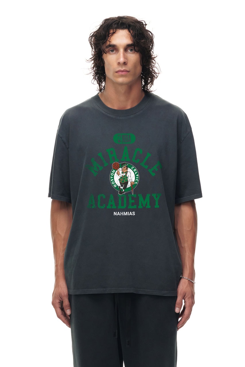 NAHMIAS Miracle Academy x NBA x Fanatics Collab Drop New York Knicks Shirt Timothée Chalamet courtside finals basketball