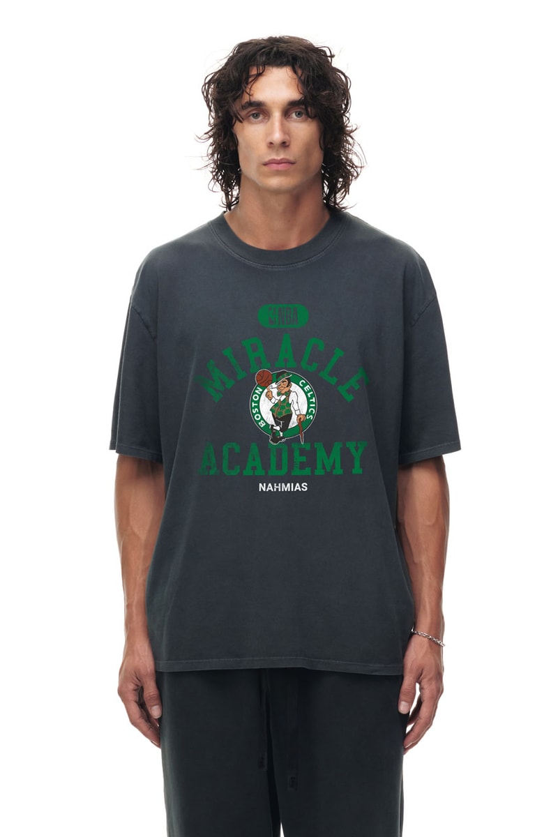 NAHMIAS Miracle Academy x NBA x Fanatics Collab Drop New York Knicks Shirt Timothée Chalamet courtside finals basketball