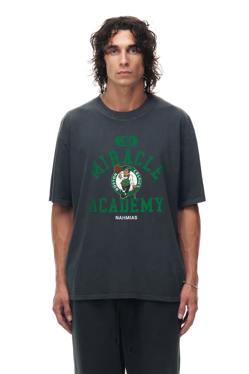 NAHMIAS Miracle Academy x NBA x Fanatics Collab Drop New York Knicks Shirt Timothée Chalamet courtside finals basketball