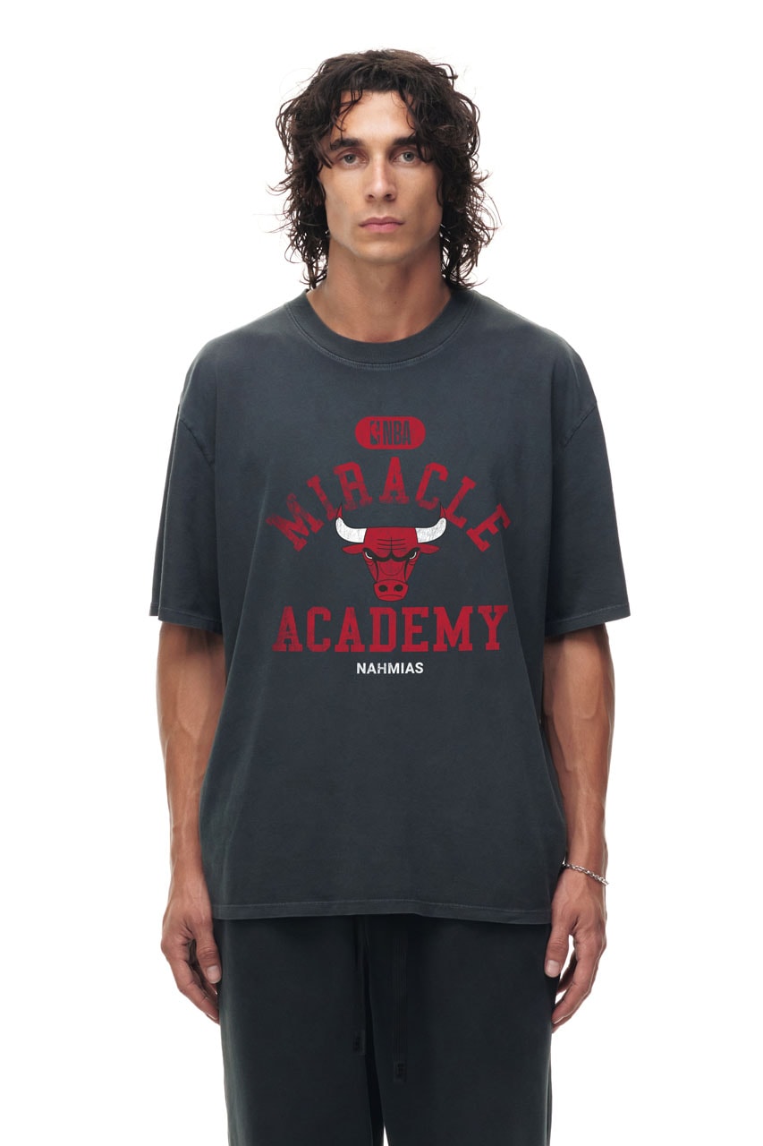 NAHMIAS Miracle Academy x NBA x Fanatics Collab Drop New York Knicks Shirt Timothée Chalamet courtside finals basketball