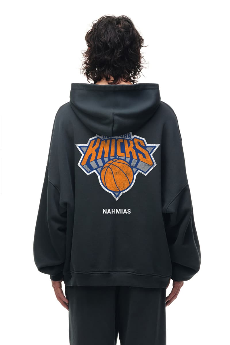NAHMIAS Miracle Academy x NBA x Fanatics Collab Drop New York Knicks Shirt Timothée Chalamet courtside finals basketball