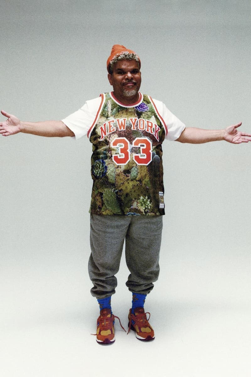 Salehe Bembury To Unveil New York Knicks Collaboration with Mitchell & Ness at Fanatics Fest luiz guzman nyc basketball nba jersey new york