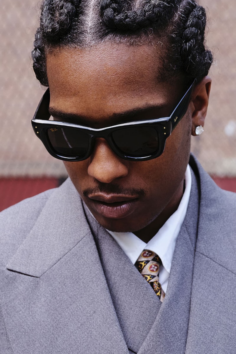 A$AP Rocky's First Ray-Ban Campaign As Creative Director Is Homegrown in Harlem wayfarer puffer release info collba met gala sunglasses price rihanna eyewear 
