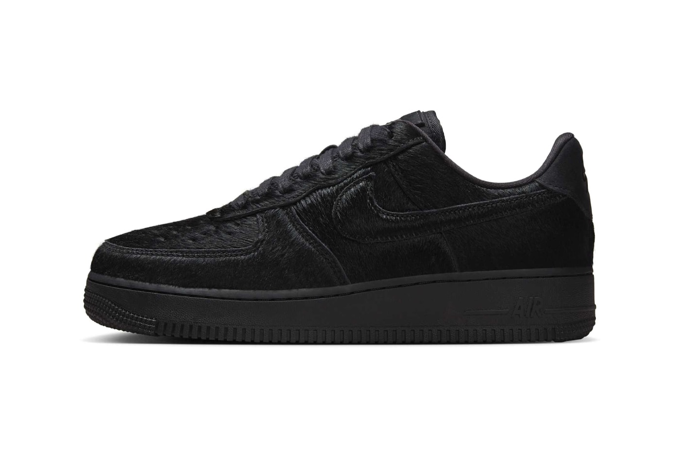 Nike Air Force 1 Black Pony Hair II7398-001 Release Info