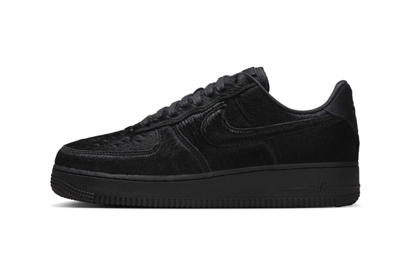 Nike Air Force 1 Black Pony Hair II7398-001 Release Info