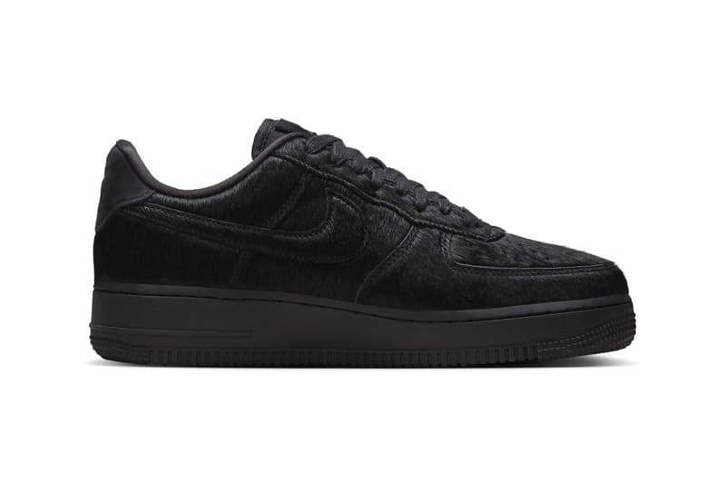Nike Air Force 1 Black Pony Hair II7398-001 Release Info