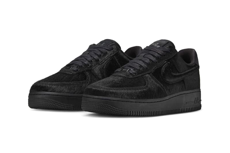 Nike Air Force 1 Black Pony Hair II7398-001 Release Info