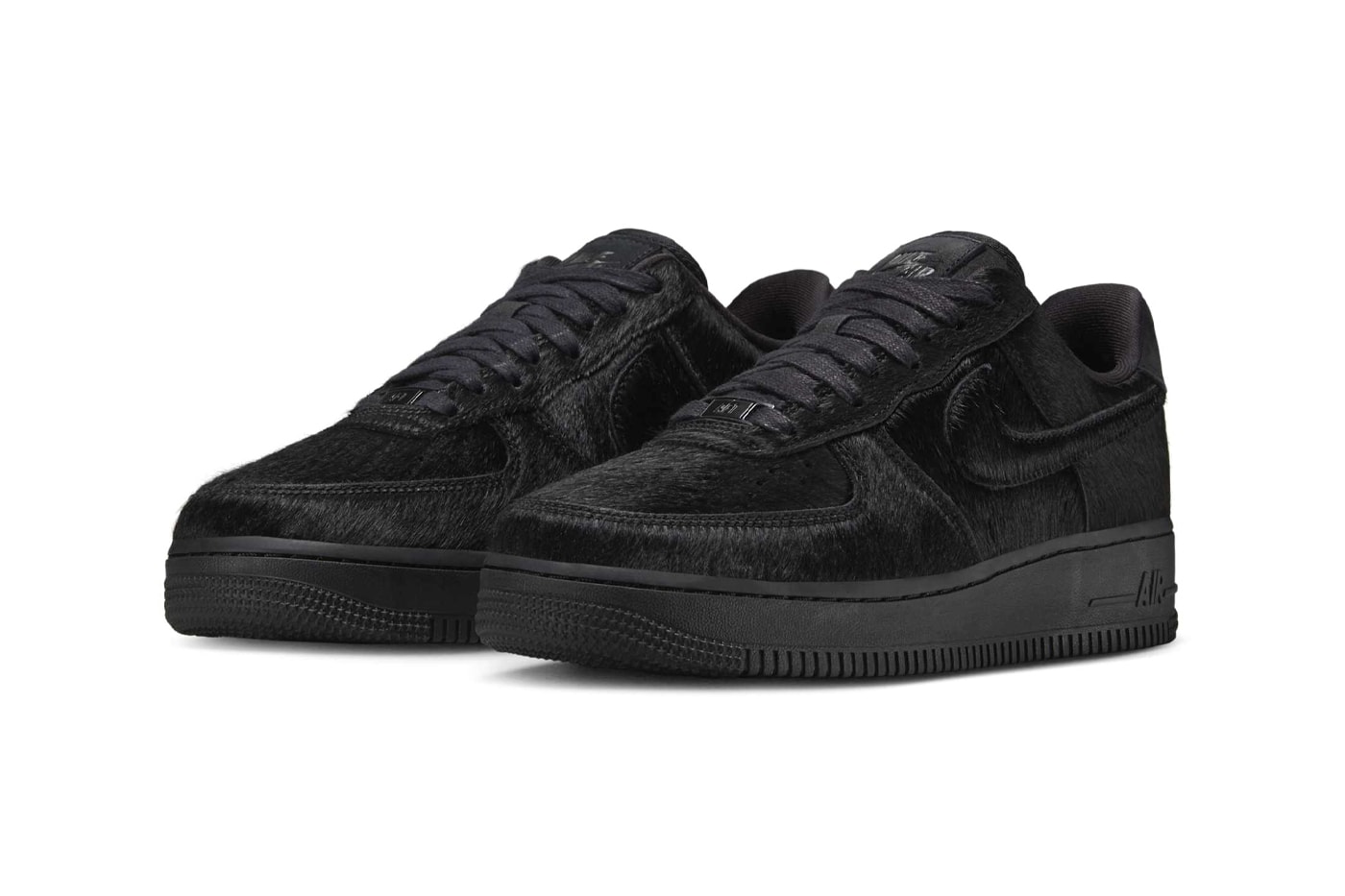 Nike Air Force 1 Black Pony Hair II7398-001 Release Info