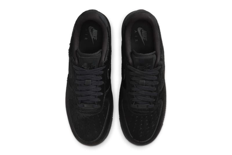 Nike Air Force 1 Black Pony Hair II7398-001 Release Info