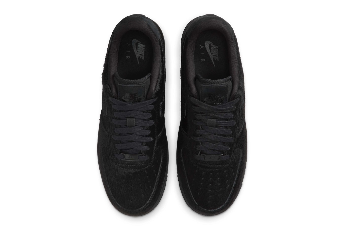 Nike Air Force 1 Black Pony Hair II7398-001 Release Info