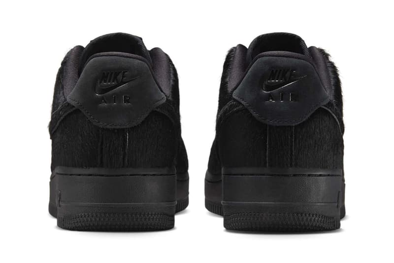 Nike Air Force 1 Black Pony Hair II7398-001 Release Info