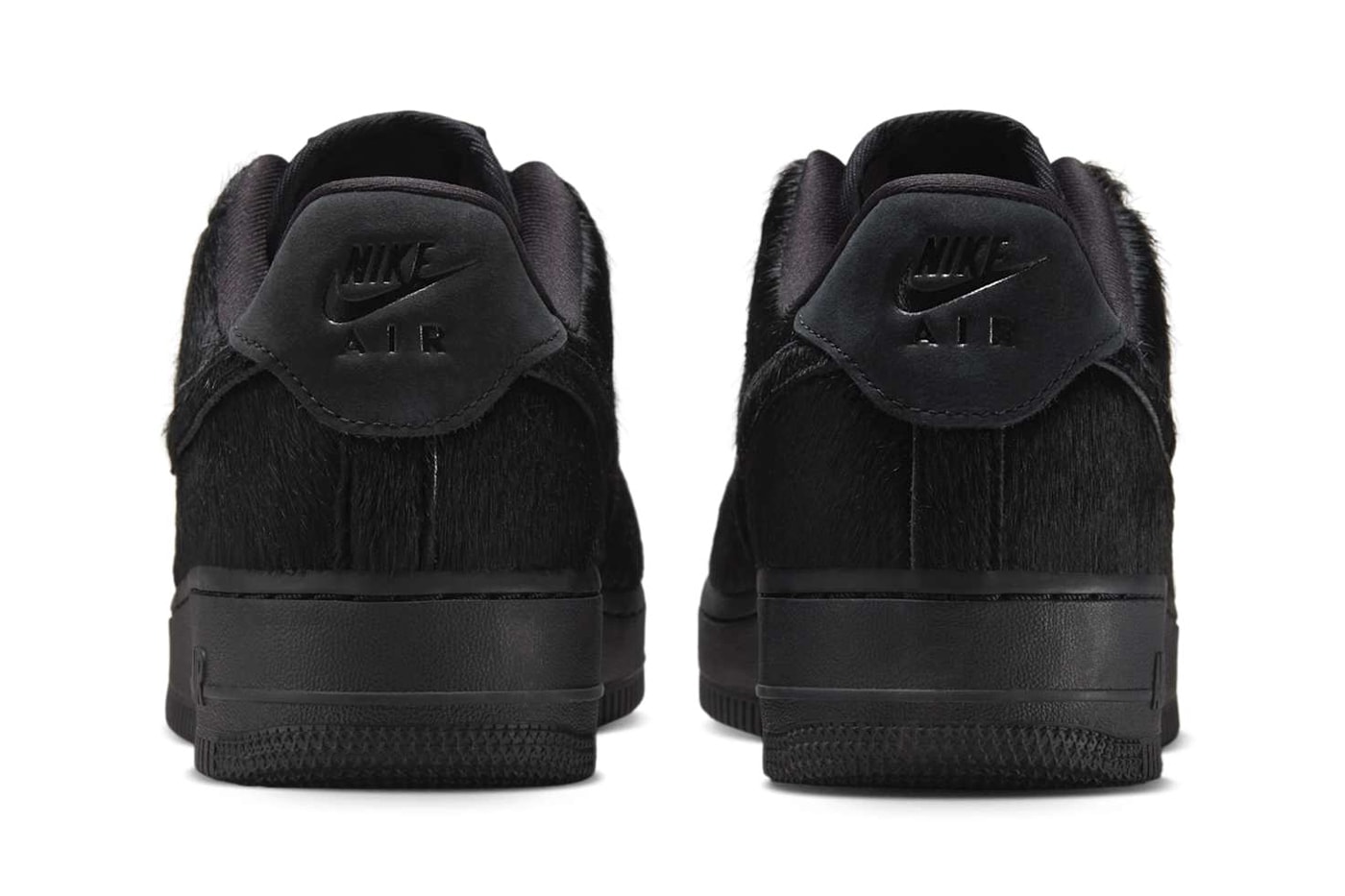 Nike Air Force 1 Black Pony Hair II7398-001 Release Info