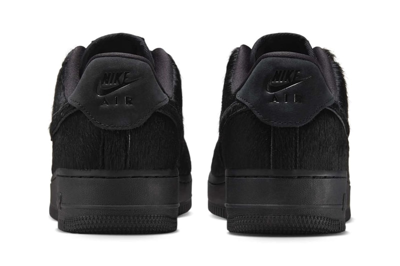 Nike Air Force 1 Black Pony Hair II7398-001 Release Info