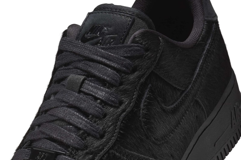 Nike Air Force 1 Black Pony Hair II7398-001 Release Info