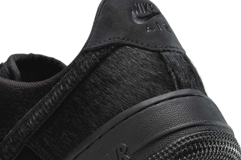 Nike Air Force 1 Black Pony Hair II7398-001 Release Info