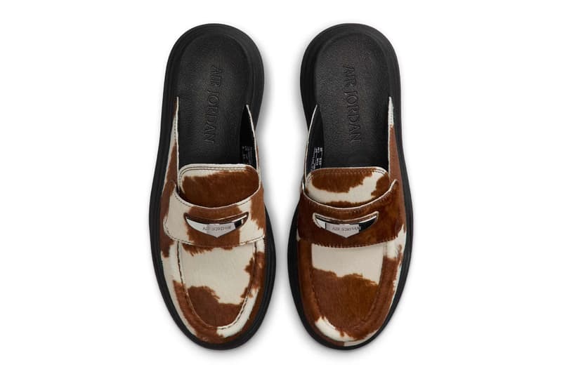 Air Jordan Loafer Mule “Cow Print” IB1497-001 Release Info