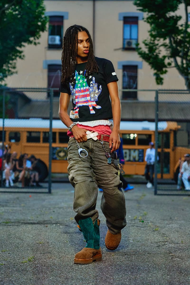 PDF Finds "FREE-DOM" for Spring/Summer 2026 domenico formichetti milan fashion week ss26 release info stefon diggs prison yard menswear channel