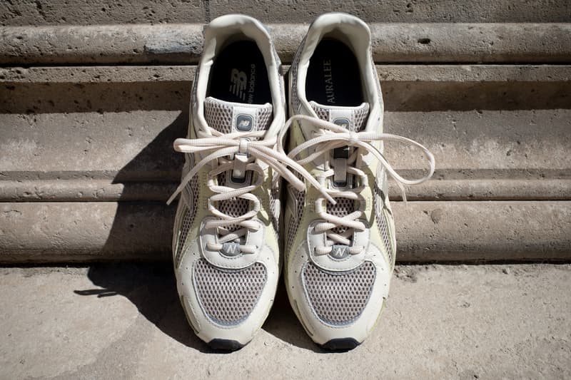 AURALEE Debuts the Never-Before-Released New Balance 204L Silhouette for SS26 Ryota Iwai paris fashion week two colorways brown beige
