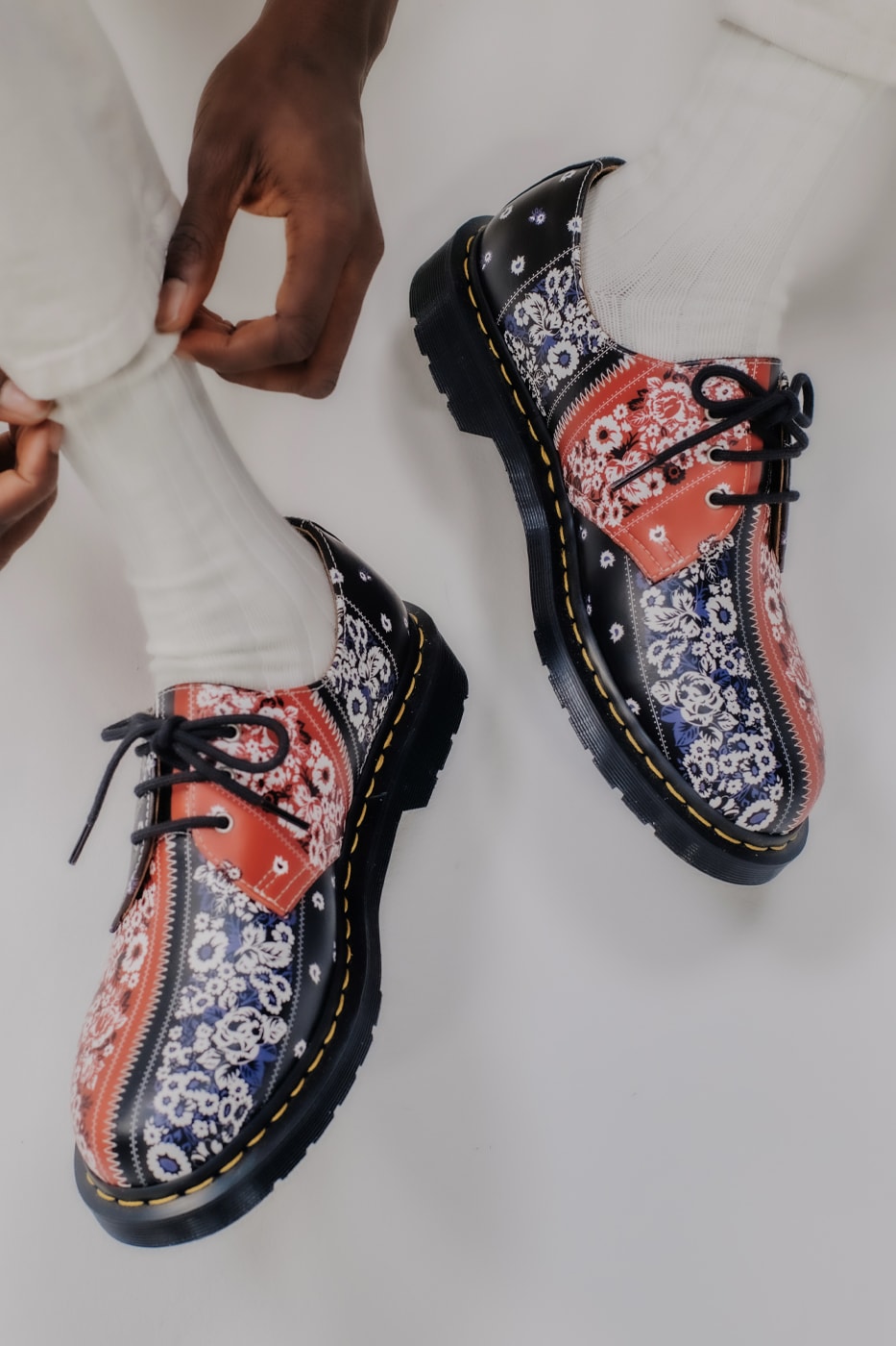 Dr. Martens NÒMARHYTHM TEXTILE 1461 Isham shoe collaboration release Info