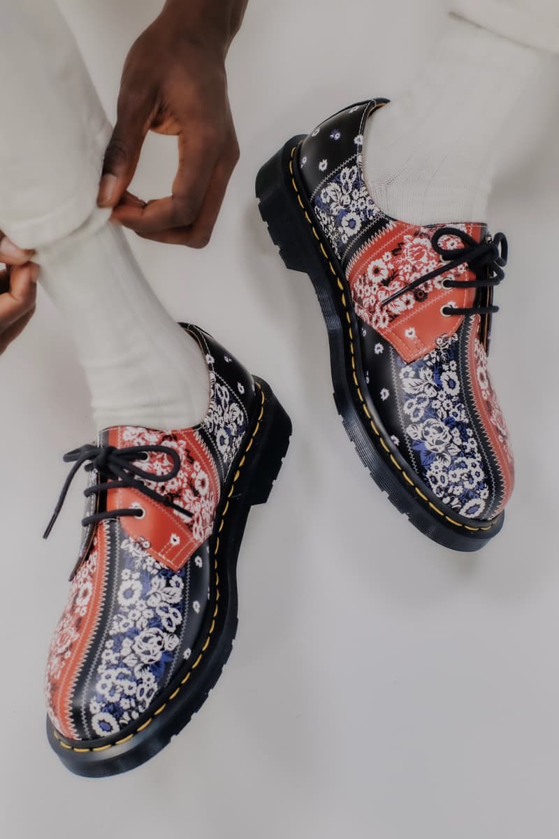 Dr. Martens NÒMARHYTHM TEXTILE 1461 Isham shoe collaboration release Info