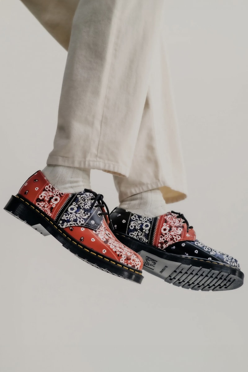 Dr. Martens NÒMARHYTHM TEXTILE 1461 Isham shoe collaboration release Info