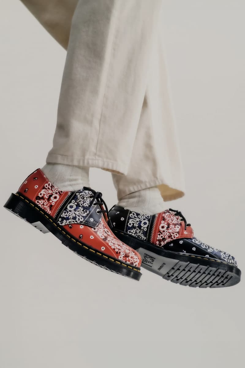 Dr. Martens NÒMARHYTHM TEXTILE 1461 Isham shoe collaboration release Info