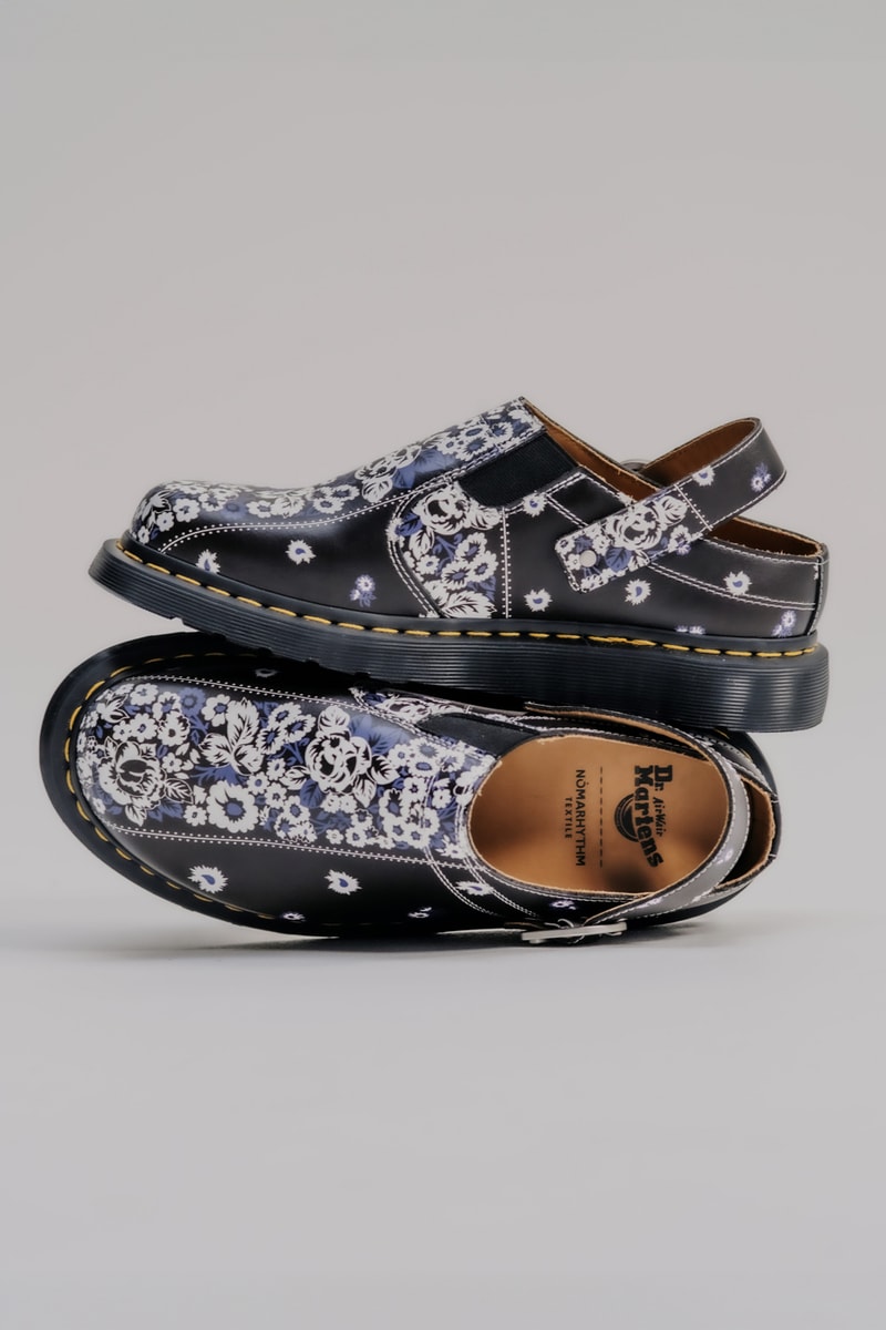 Dr. Martens NÒMARHYTHM TEXTILE 1461 Isham shoe collaboration release Info