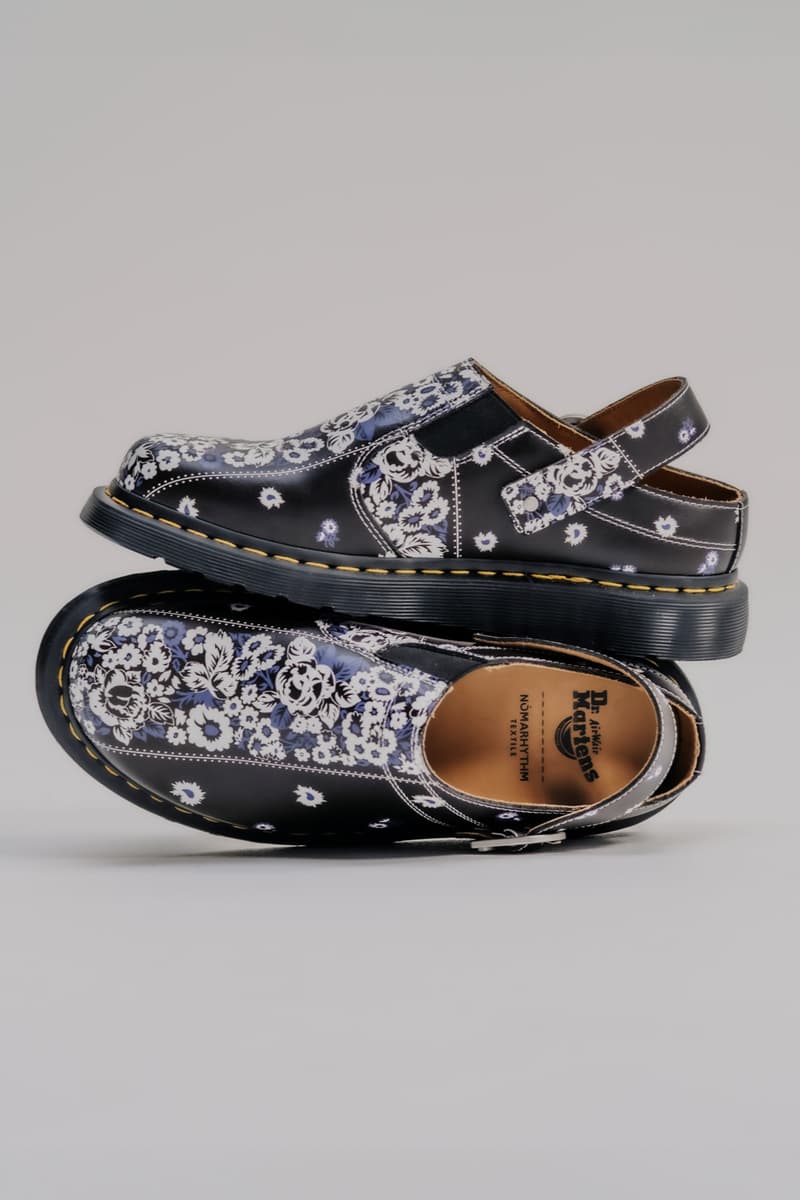 Dr. Martens NÒMARHYTHM TEXTILE 1461 Isham shoe collaboration release Info