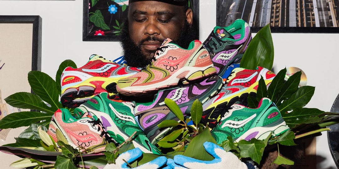 Official Look at Jae Tips' Saucony ProGrid Triumph 4 “Flowers Grow Uptown” Collection