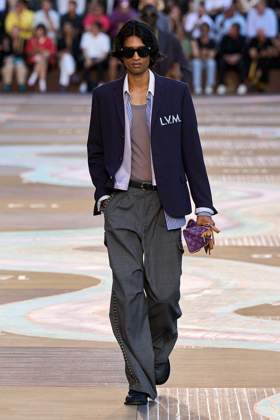 Pharrell Williams Louis Vuitton SS26 Paris Fashion Week Collection runway skateboard p india wearability lvmh suits beyonce jay-z clipse 