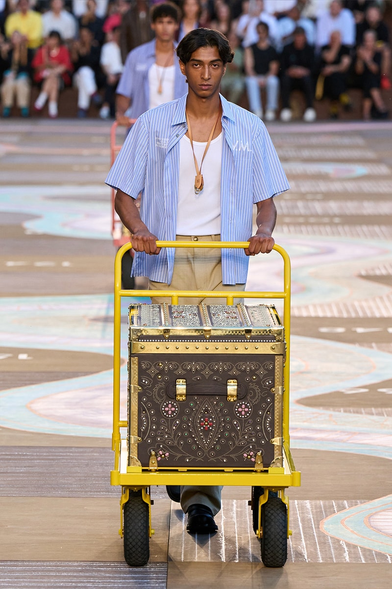 Pharrell Williams Louis Vuitton SS26 Paris Fashion Week Collection runway skateboard p india wearability lvmh suits beyonce jay-z clipse 