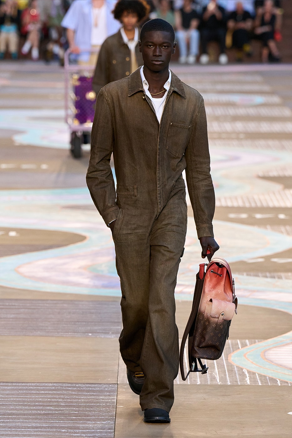 Pharrell Williams Louis Vuitton SS26 Paris Fashion Week Collection runway skateboard p india wearability lvmh suits beyonce jay-z clipse 