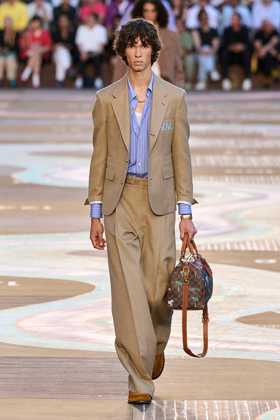 Pharrell Williams Louis Vuitton SS26 Paris Fashion Week Collection runway skateboard p india wearability lvmh suits beyonce jay-z clipse 