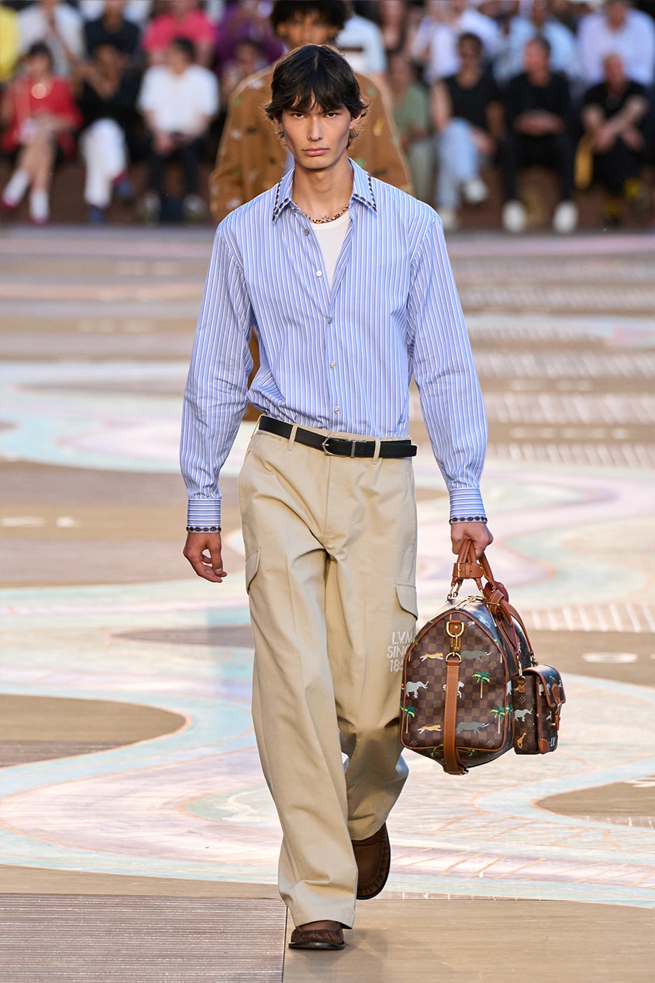 Pharrell Williams Louis Vuitton SS26 Paris Fashion Week Collection runway skateboard p india wearability lvmh suits beyonce jay-z clipse 