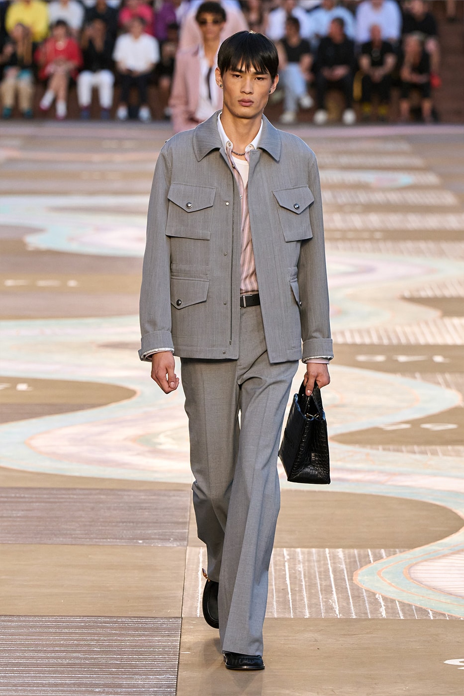 Pharrell Williams Louis Vuitton SS26 Paris Fashion Week Collection runway skateboard p india wearability lvmh suits beyonce jay-z clipse 
