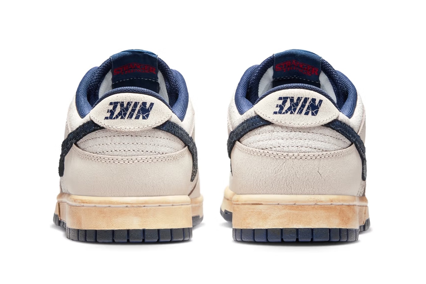 Stranger Things Nike Dunk Low Pack Phantom Midnight Navy Black Speed Red IH6766-001 IH6766-002 Release Info