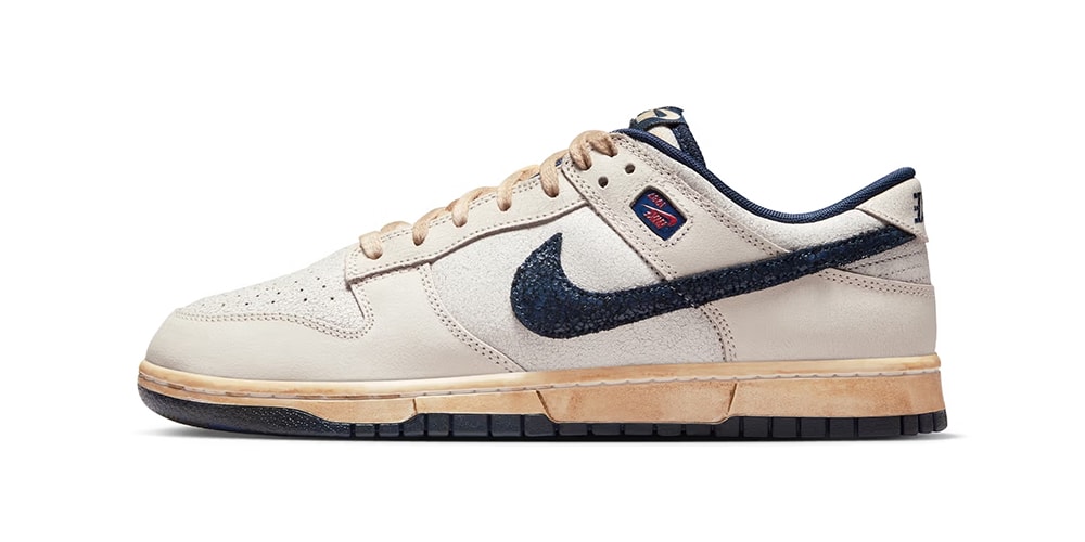 Official Look at the 'Stranger Things' x Nike Dunk Low in "Phantom/Midnight Navy"